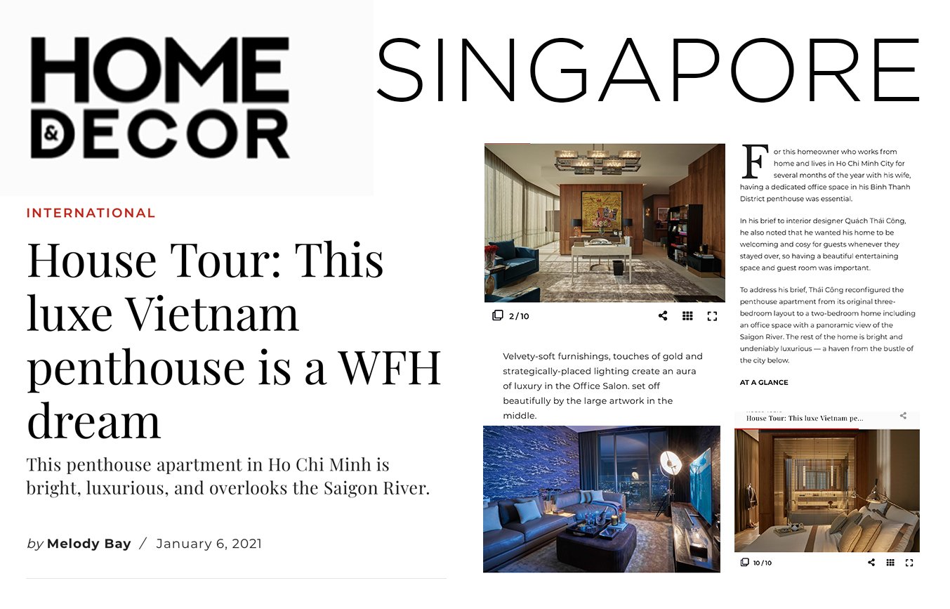 House Tour: This luxe Vietnam penthouse is a WFH dream - THÁI CÔNG ...