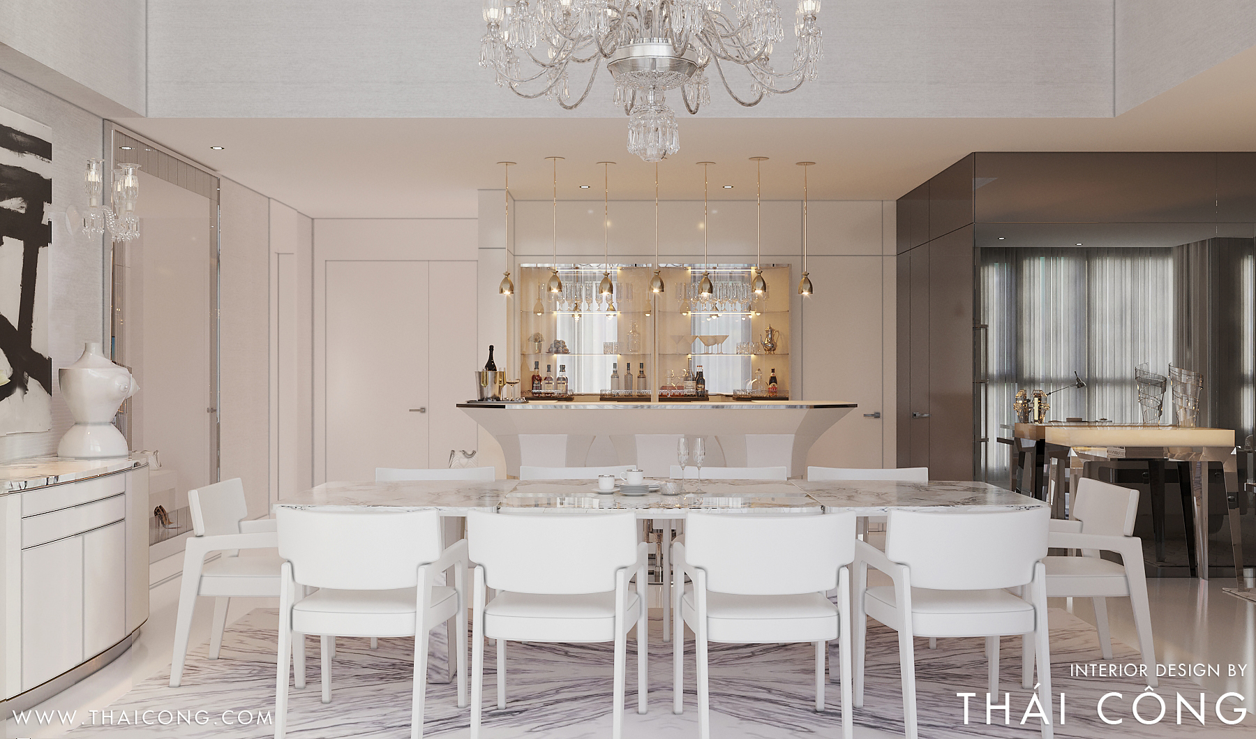 THE WHITE PENTHOUSE - THÁI CÔNG Interior Design - The World of Luxury
