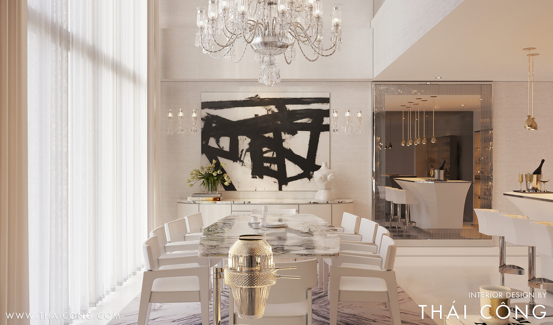 Picture of THE WHITE PENTHOUSE - THÁI CÔNG Interior Design - The World of Luxury ...
