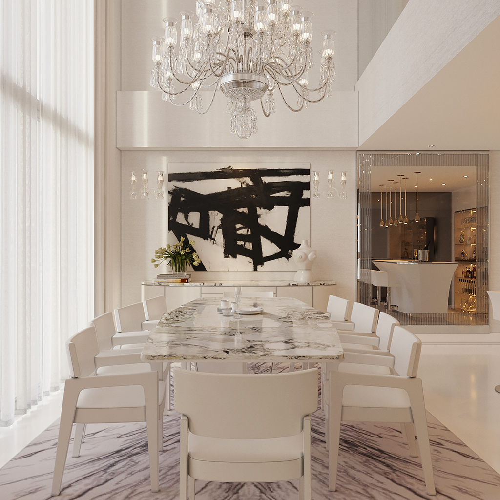 View of THE WHITE PENTHOUSE - THÁI CÔNG Interior Design - The World of Luxury ...