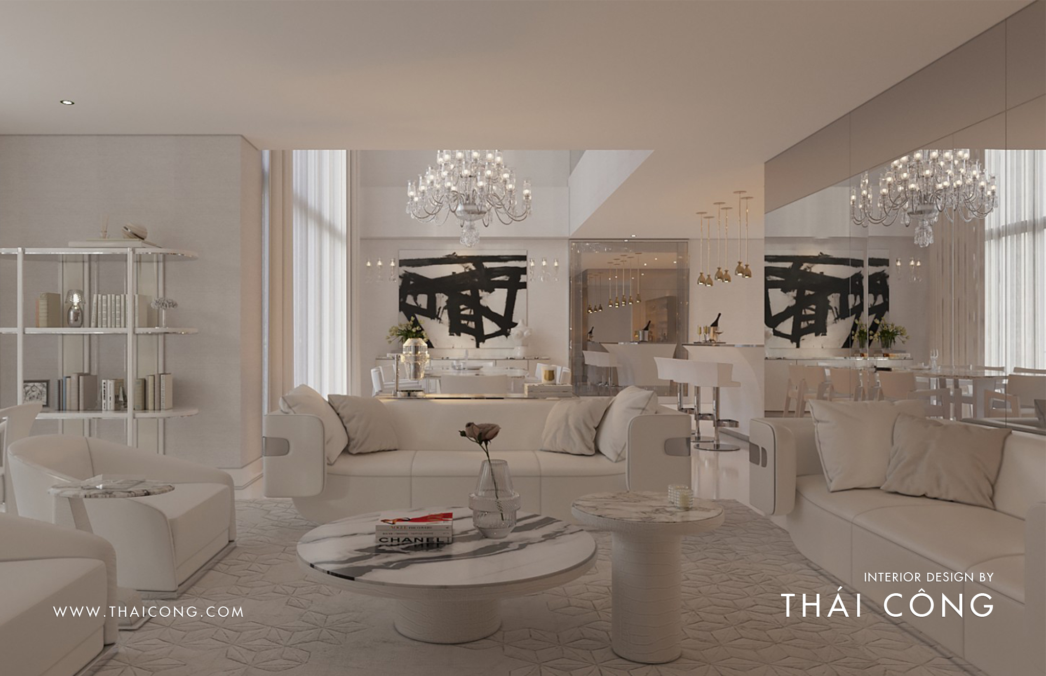 Picture of THE WHITE PENTHOUSE - THÁI CÔNG Interior Design - The World of Luxury ...