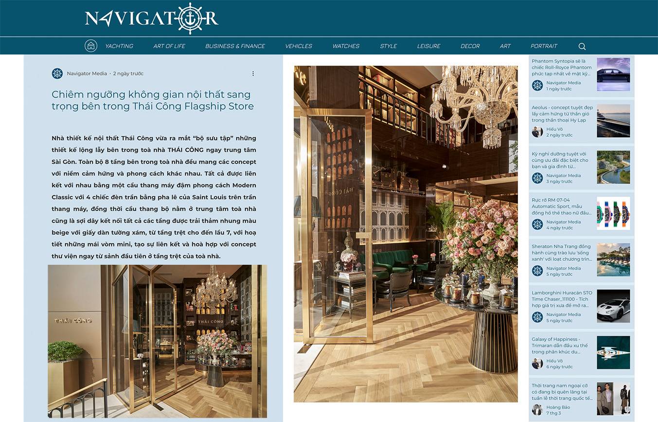 Chiêm ngưỡng không gian nội thất sang trọng bên trong Thái Công