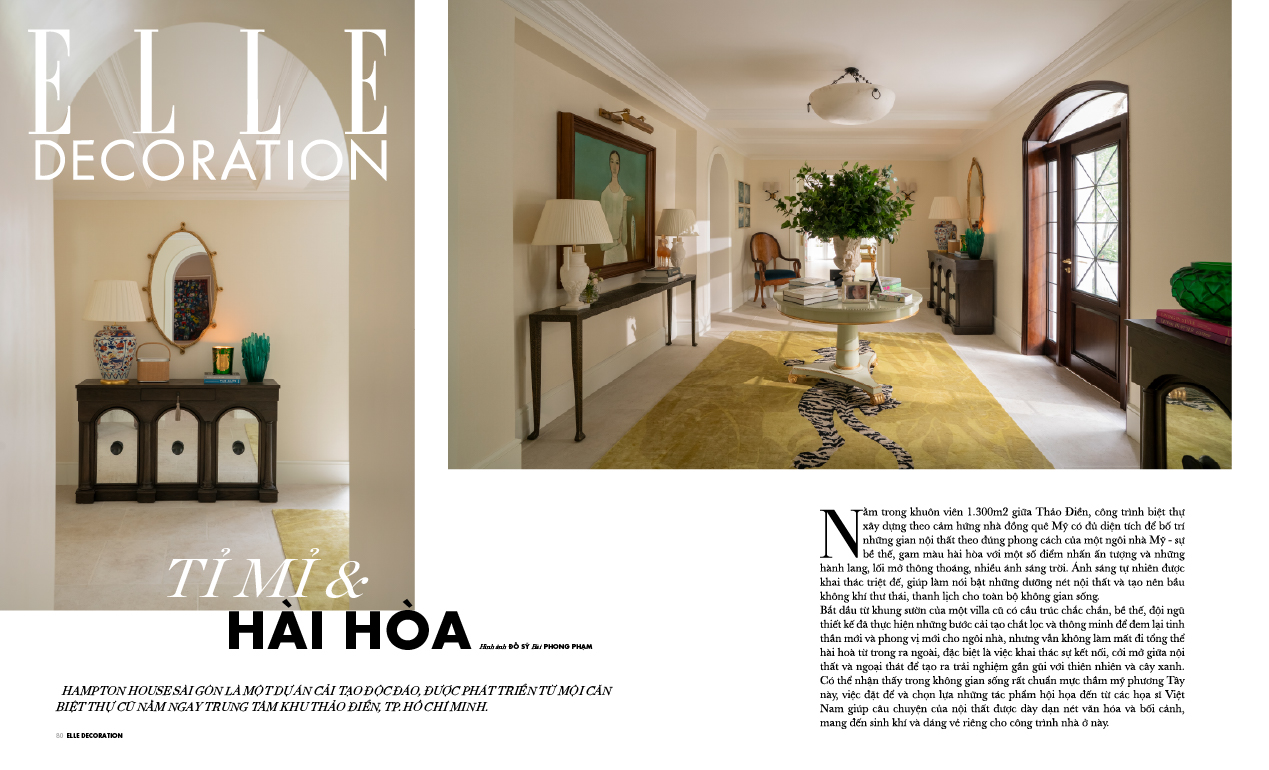 TỈ MỈ & HÀI HOÀ – ELLE DECORATION
