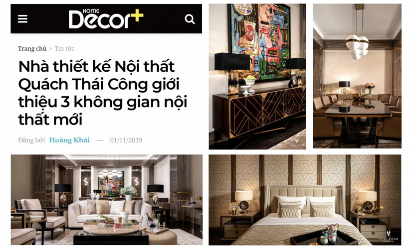 Nhà thiết kế Nội thất Quách Thái Công giới thiệu 3 không gian nội thất mới