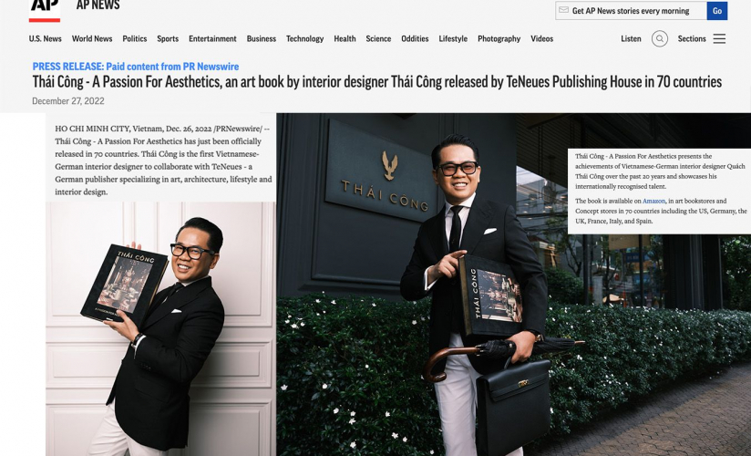 Thái Công – A Passion For Aesthetics, an art book by interior designer Thái Công released by TeNeues Publishing House in 70 countries