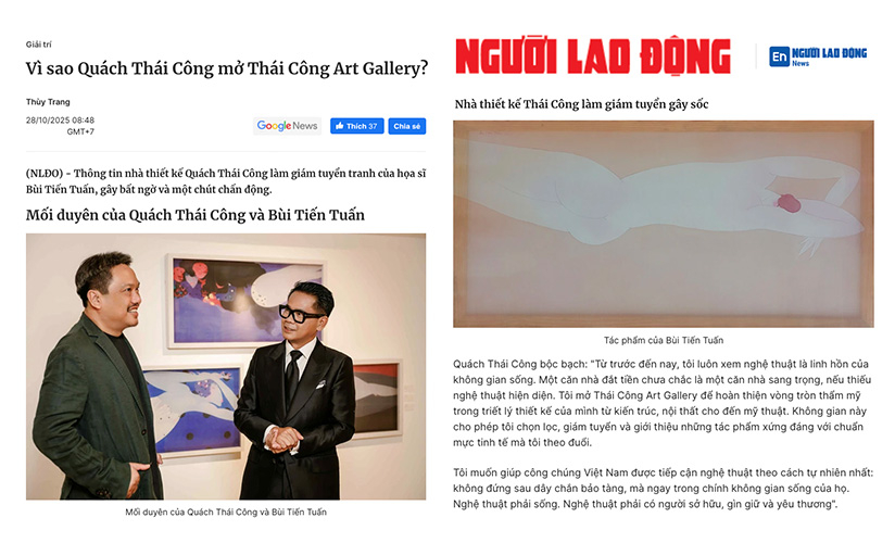 Vì sao Quách Thái Công mở Thái Công Art Gallery?