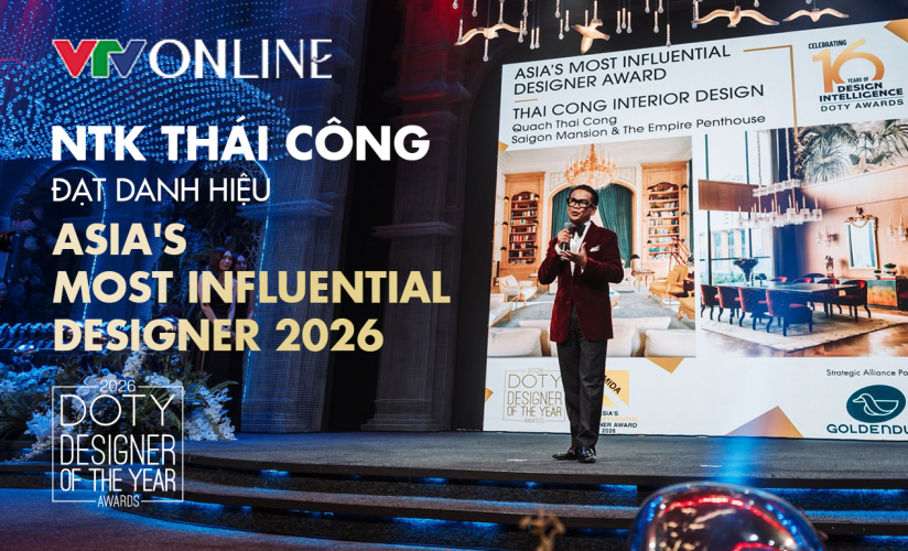 [VTV] NTK Thái Công đạt danh hiệu Asia’s Most Influential Designer 2026