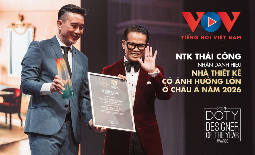 [VOV] NTK Thái Công được trao danh hiệu Asia’s Most Influential Designer 2026