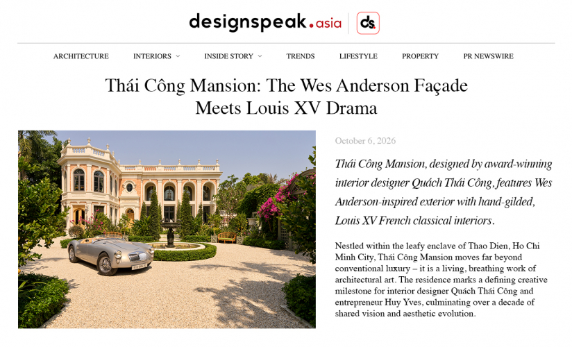 Thái Công Mansion: The Wes Anderson Façade Meets Louis XV Drama